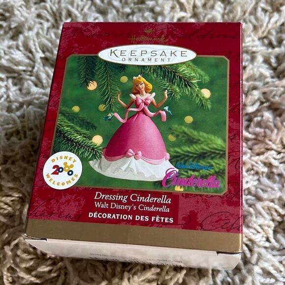 NEW Hallmark Keepsake Dressing Cinderella Blue Bird Disney 2000 Ornament  SEALED - Picture 1 of 12